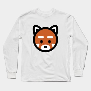 Red Panda Head Bambu Brand Cute Kawaii Anime Manga Animal Mammal China Habitat Inbreed Fox Long Sleeve T-Shirt